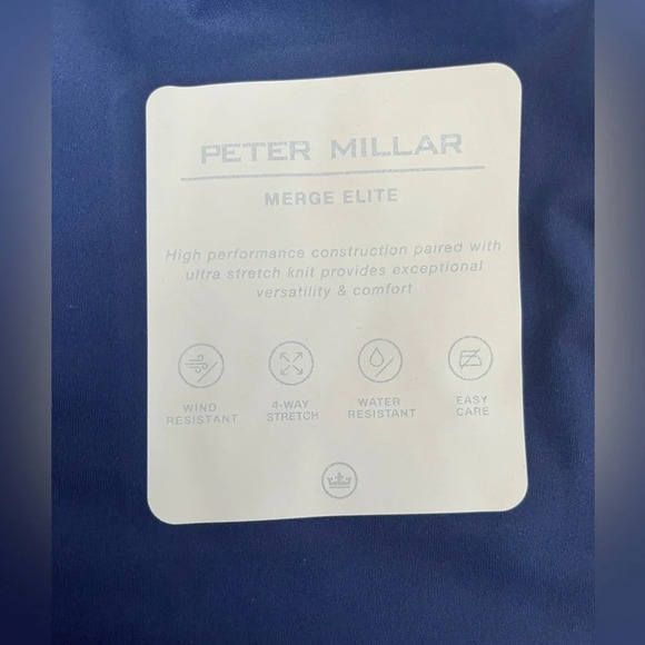 NEW Ladies Peter Millar Outdoor/Golf Hybrid Quilted Navy Floral Full Zip Jacket - Picture 8 of 12